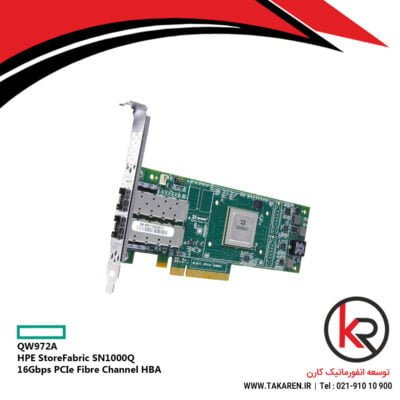 HPE StoreFabric SN1000Q 16Gbps Dual-Port PCIe Fibre Channel HBA | QW972A