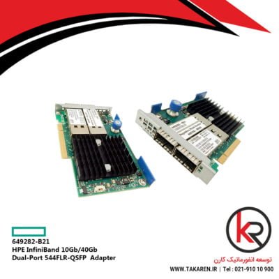 HPE InfiniBand 10Gb/40Gb Dual-Port 544FLR-QSFP Adapter | 649282-B21